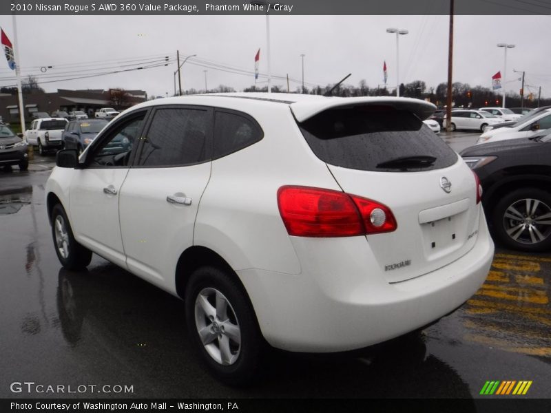 Phantom White / Gray 2010 Nissan Rogue S AWD 360 Value Package