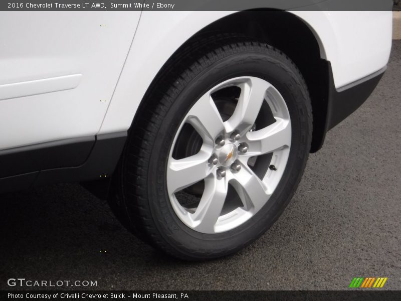 Summit White / Ebony 2016 Chevrolet Traverse LT AWD