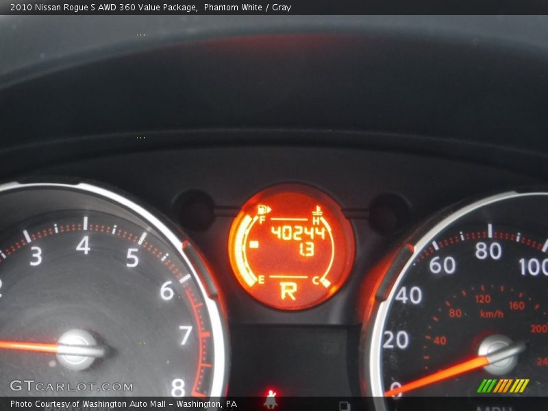 Phantom White / Gray 2010 Nissan Rogue S AWD 360 Value Package