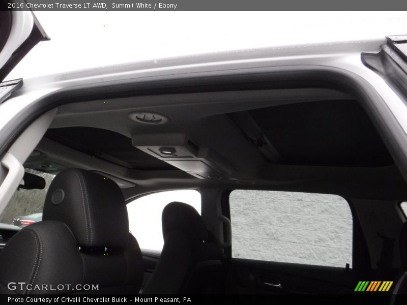 Summit White / Ebony 2016 Chevrolet Traverse LT AWD