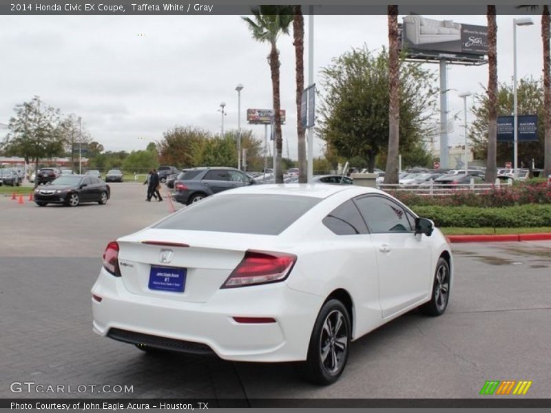Taffeta White / Gray 2014 Honda Civic EX Coupe