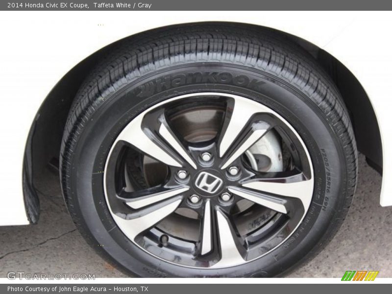 Taffeta White / Gray 2014 Honda Civic EX Coupe