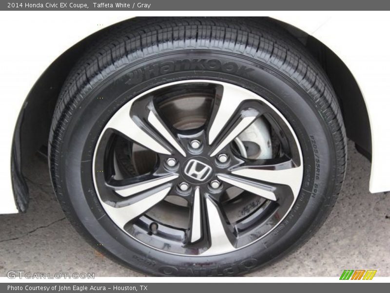 Taffeta White / Gray 2014 Honda Civic EX Coupe