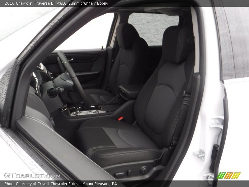 Summit White / Ebony 2016 Chevrolet Traverse LT AWD