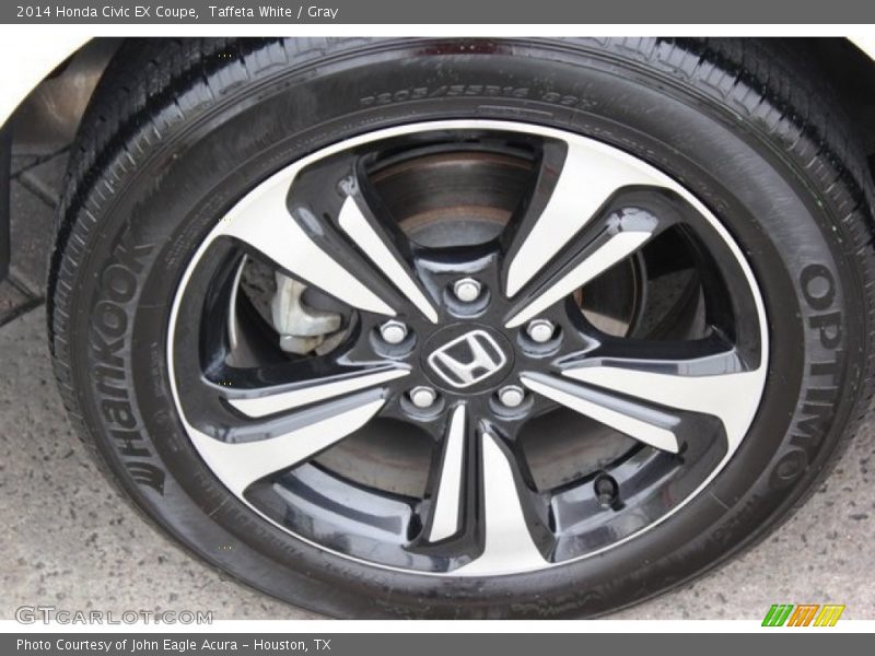 Taffeta White / Gray 2014 Honda Civic EX Coupe