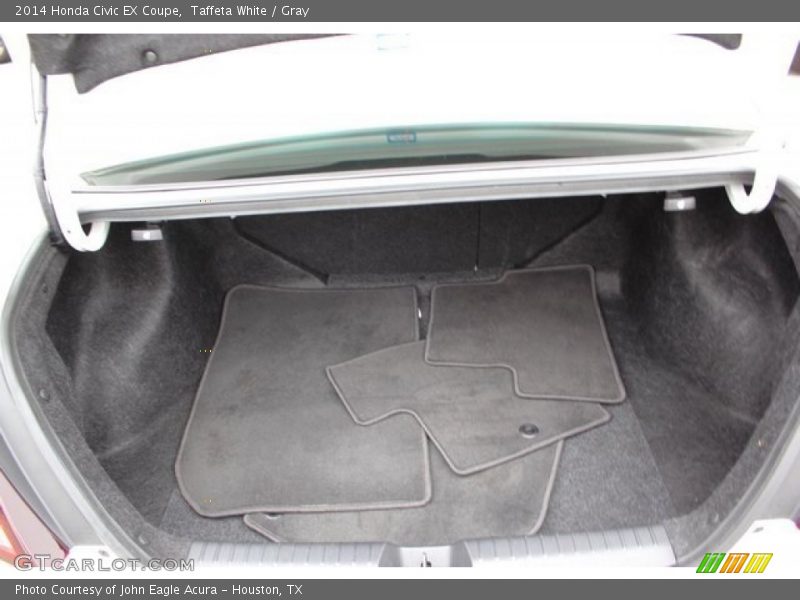 Taffeta White / Gray 2014 Honda Civic EX Coupe