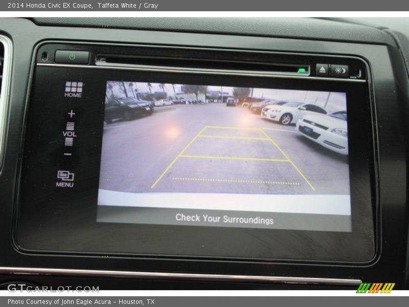 Taffeta White / Gray 2014 Honda Civic EX Coupe