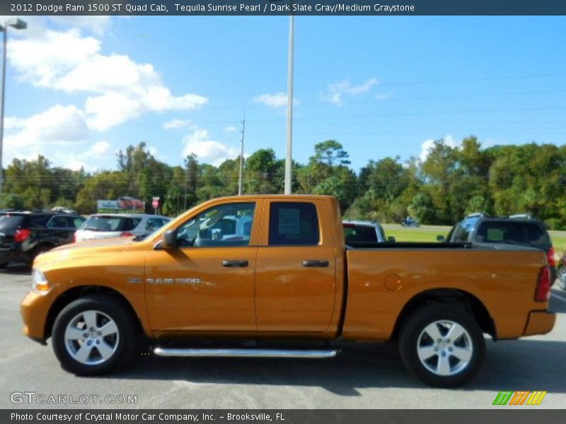 Tequila Sunrise Pearl / Dark Slate Gray/Medium Graystone 2012 Dodge Ram 1500 ST Quad Cab