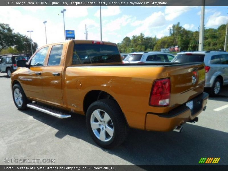 Tequila Sunrise Pearl / Dark Slate Gray/Medium Graystone 2012 Dodge Ram 1500 ST Quad Cab