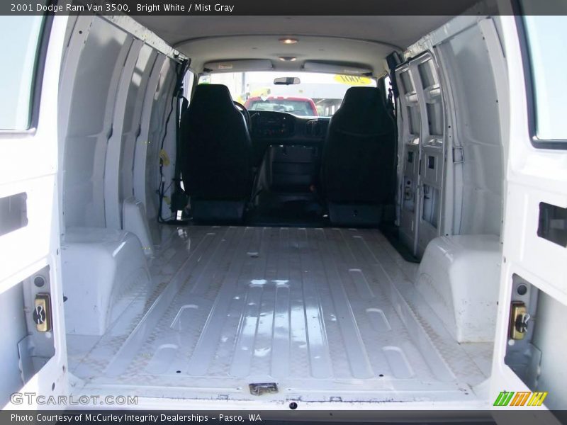 Bright White / Mist Gray 2001 Dodge Ram Van 3500