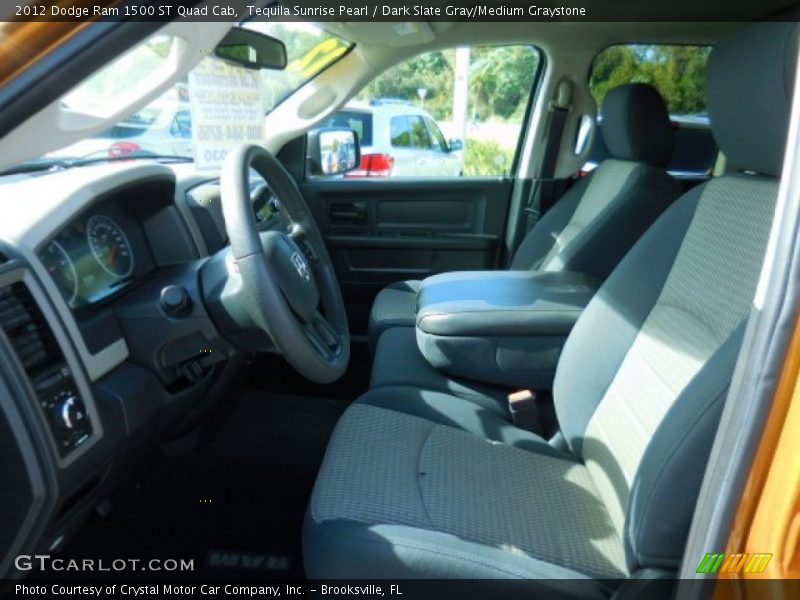 Tequila Sunrise Pearl / Dark Slate Gray/Medium Graystone 2012 Dodge Ram 1500 ST Quad Cab