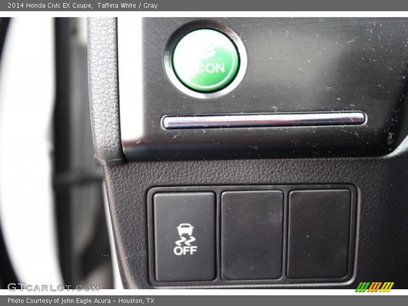 Taffeta White / Gray 2014 Honda Civic EX Coupe