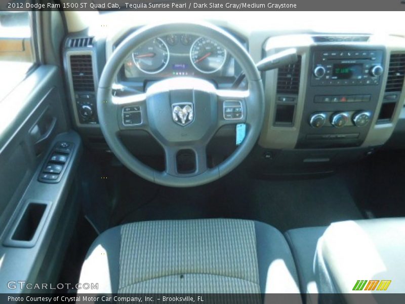 Tequila Sunrise Pearl / Dark Slate Gray/Medium Graystone 2012 Dodge Ram 1500 ST Quad Cab