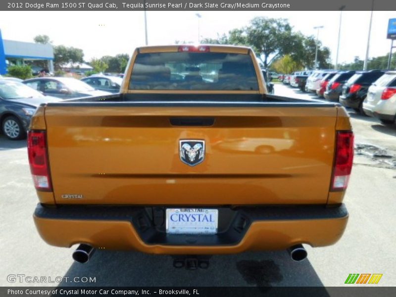 Tequila Sunrise Pearl / Dark Slate Gray/Medium Graystone 2012 Dodge Ram 1500 ST Quad Cab