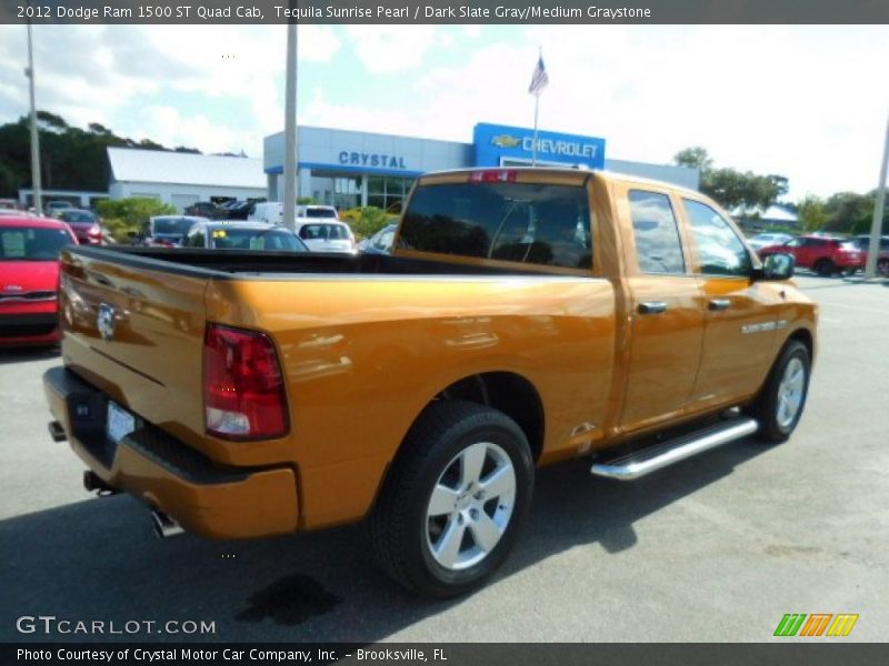Tequila Sunrise Pearl / Dark Slate Gray/Medium Graystone 2012 Dodge Ram 1500 ST Quad Cab