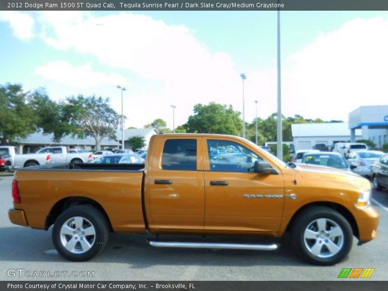 Tequila Sunrise Pearl / Dark Slate Gray/Medium Graystone 2012 Dodge Ram 1500 ST Quad Cab