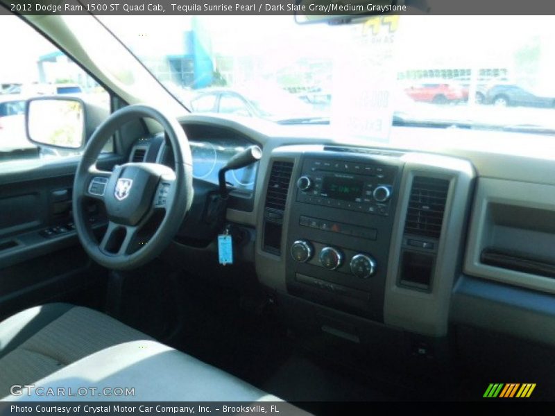 Tequila Sunrise Pearl / Dark Slate Gray/Medium Graystone 2012 Dodge Ram 1500 ST Quad Cab