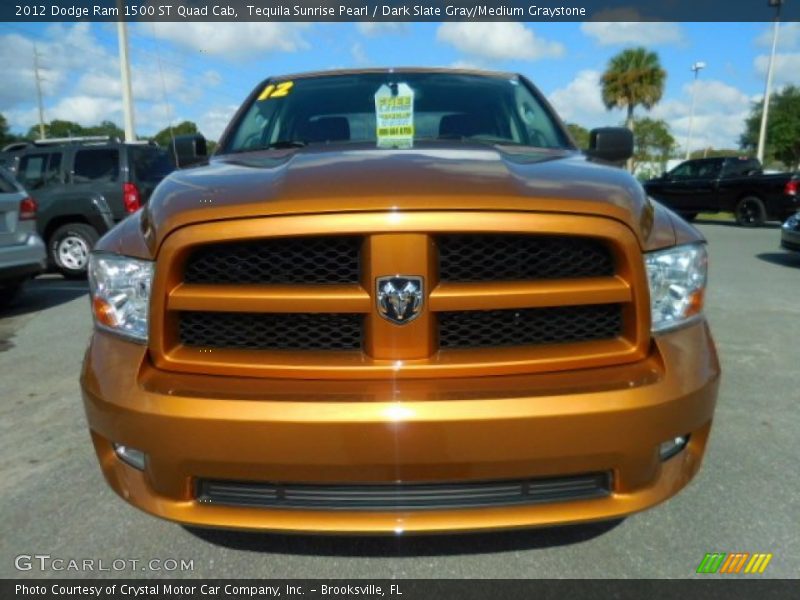 Tequila Sunrise Pearl / Dark Slate Gray/Medium Graystone 2012 Dodge Ram 1500 ST Quad Cab