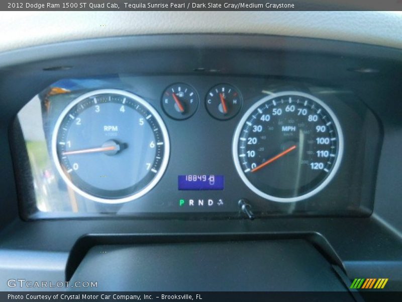 Tequila Sunrise Pearl / Dark Slate Gray/Medium Graystone 2012 Dodge Ram 1500 ST Quad Cab