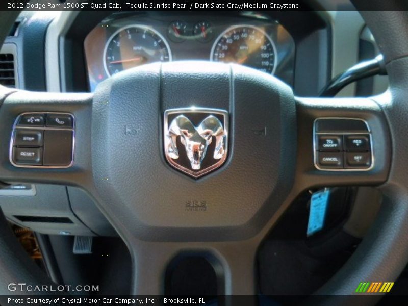 Tequila Sunrise Pearl / Dark Slate Gray/Medium Graystone 2012 Dodge Ram 1500 ST Quad Cab