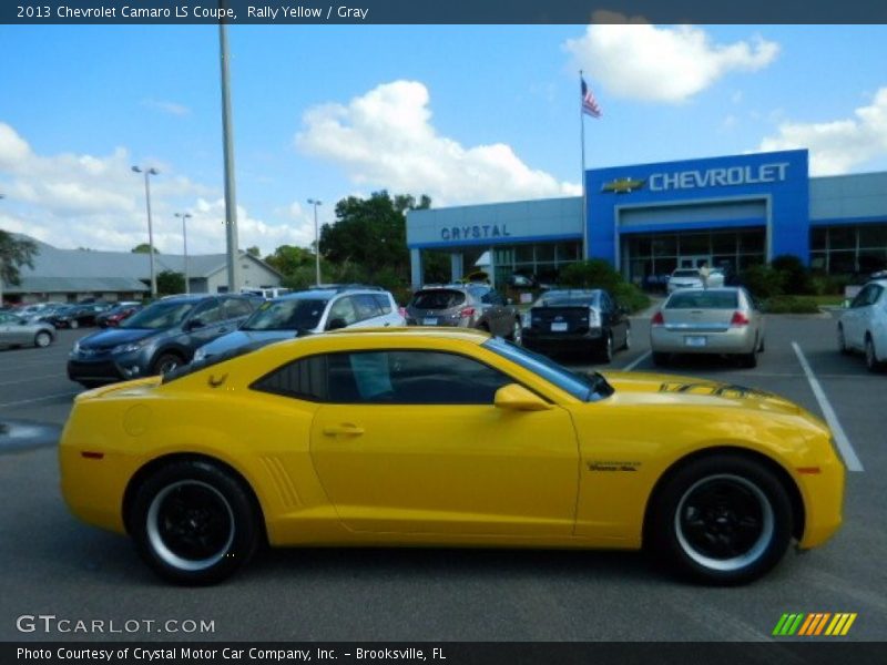Rally Yellow / Gray 2013 Chevrolet Camaro LS Coupe