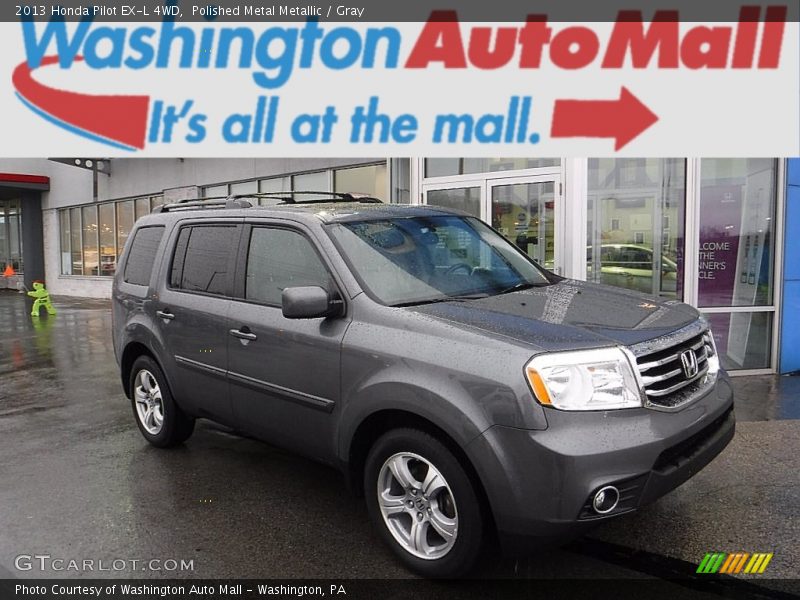 Polished Metal Metallic / Gray 2013 Honda Pilot EX-L 4WD