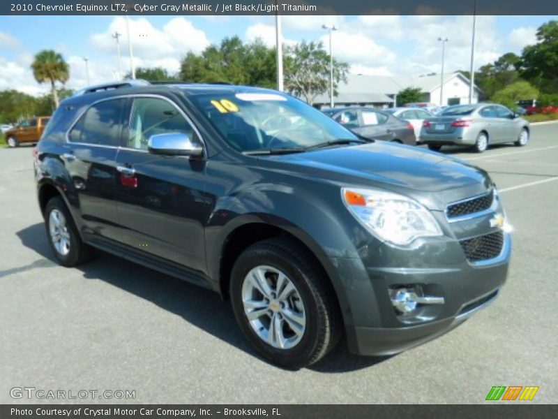 Cyber Gray Metallic / Jet Black/Light Titanium 2010 Chevrolet Equinox LTZ