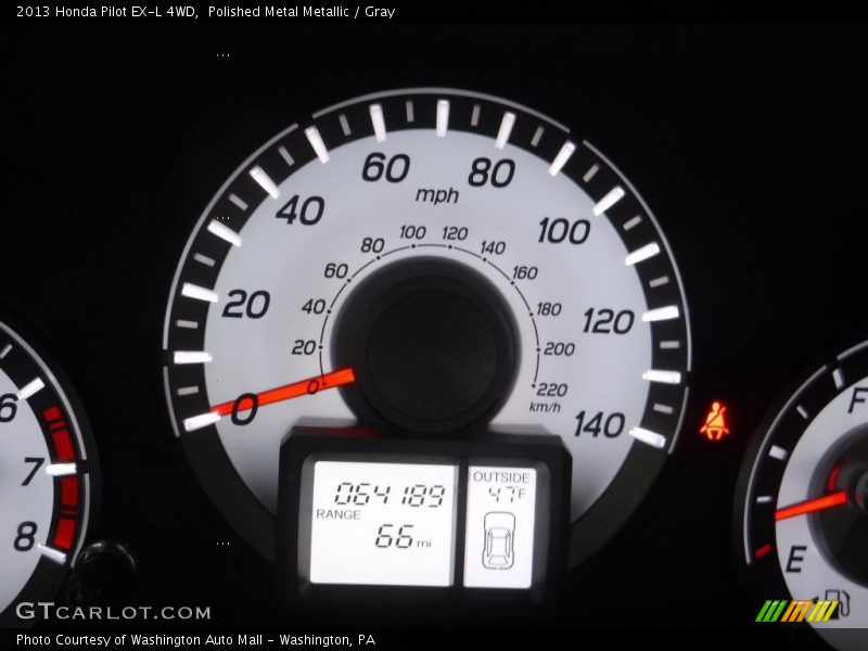 Polished Metal Metallic / Gray 2013 Honda Pilot EX-L 4WD