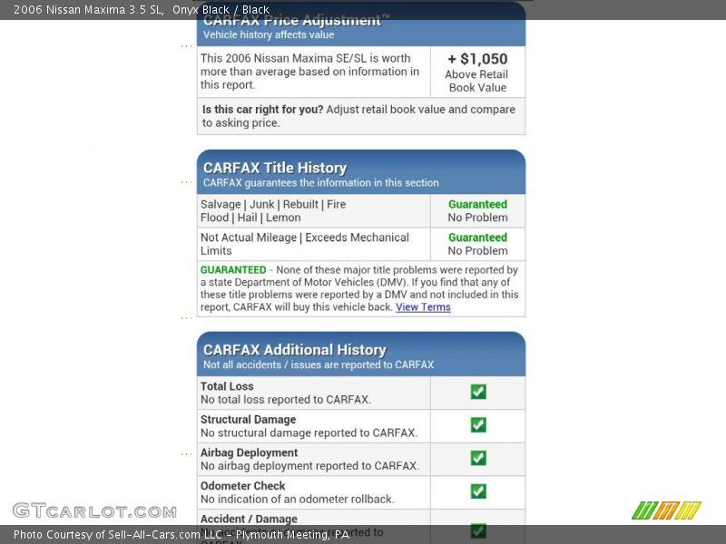 Onyx Black / Black 2006 Nissan Maxima 3.5 SL