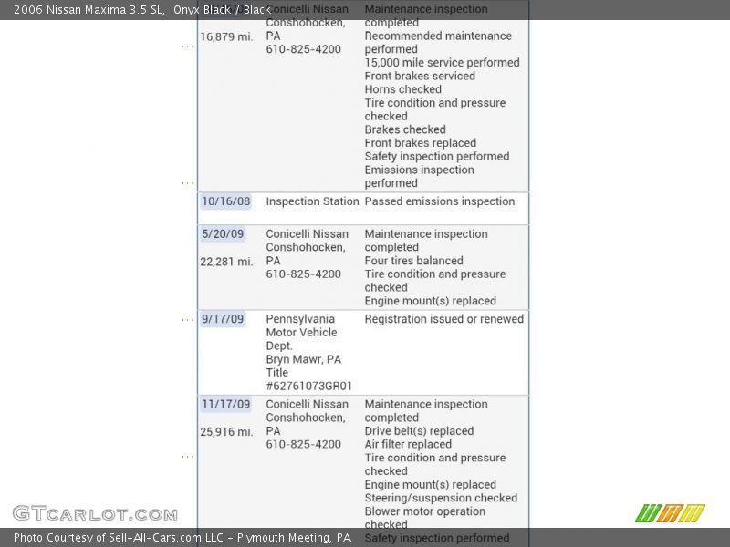 Onyx Black / Black 2006 Nissan Maxima 3.5 SL
