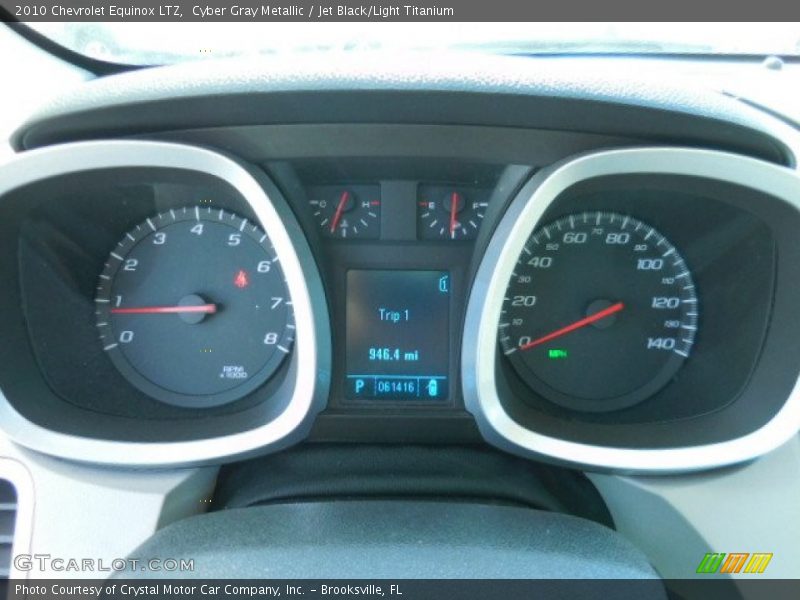 Cyber Gray Metallic / Jet Black/Light Titanium 2010 Chevrolet Equinox LTZ