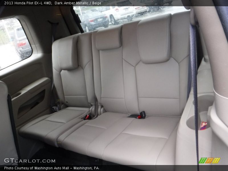 Dark Amber Metallic / Beige 2013 Honda Pilot EX-L 4WD