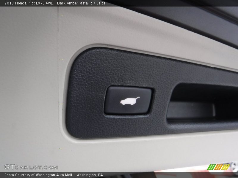 Dark Amber Metallic / Beige 2013 Honda Pilot EX-L 4WD