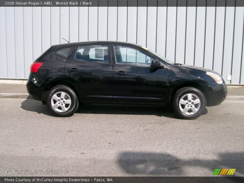 Wicked Black / Black 2008 Nissan Rogue S AWD