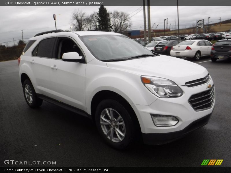 Summit White / Jet Black 2016 Chevrolet Equinox LT AWD