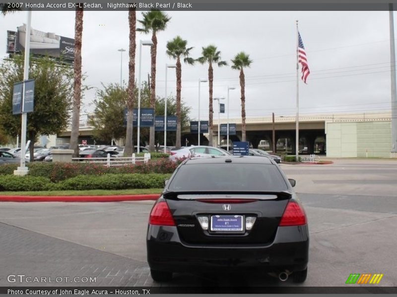 Nighthawk Black Pearl / Black 2007 Honda Accord EX-L Sedan