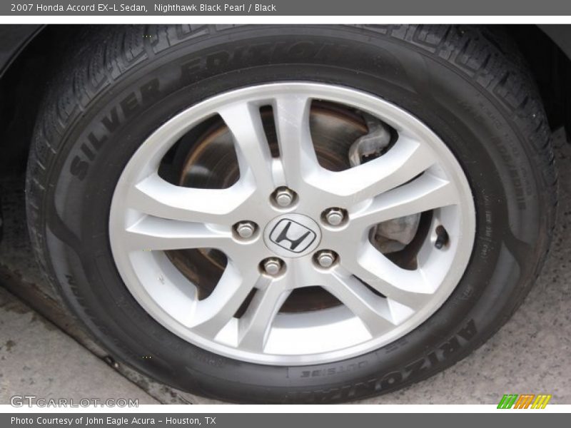 Nighthawk Black Pearl / Black 2007 Honda Accord EX-L Sedan