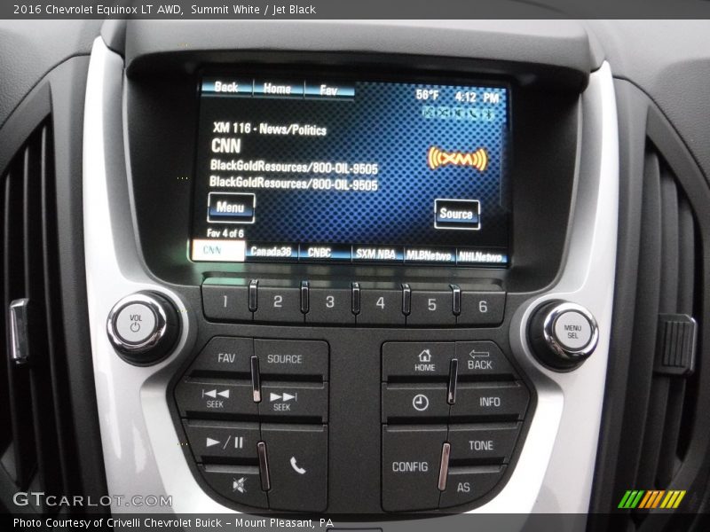 Summit White / Jet Black 2016 Chevrolet Equinox LT AWD