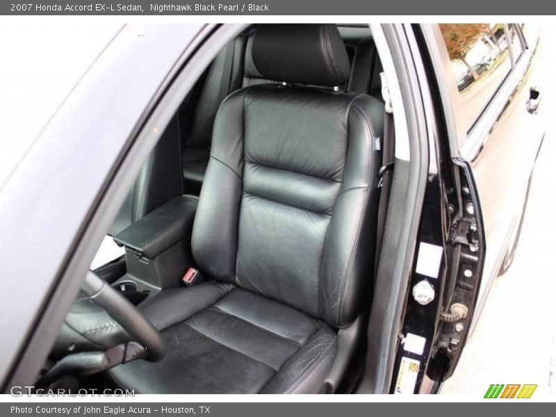 Nighthawk Black Pearl / Black 2007 Honda Accord EX-L Sedan