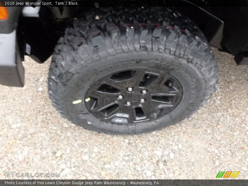 Tank / Black 2016 Jeep Wrangler Sport