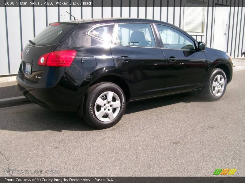 Wicked Black / Black 2008 Nissan Rogue S AWD