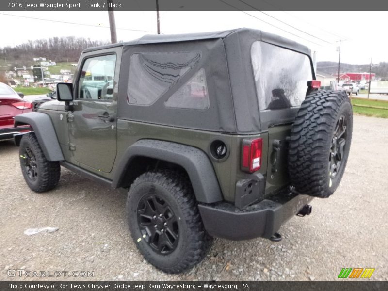 Tank / Black 2016 Jeep Wrangler Sport