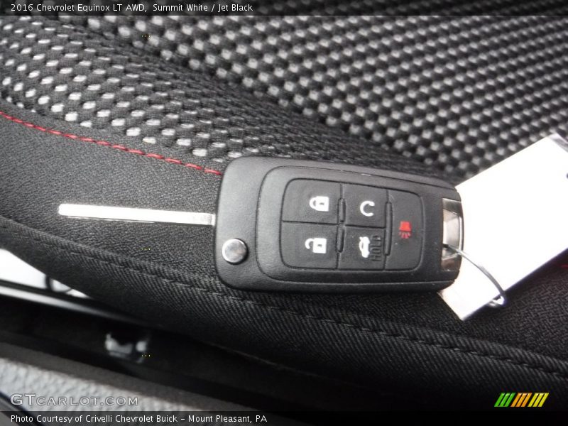 Summit White / Jet Black 2016 Chevrolet Equinox LT AWD