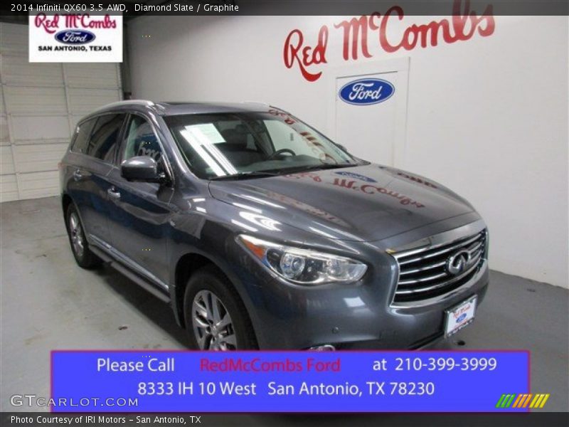 Diamond Slate / Graphite 2014 Infiniti QX60 3.5 AWD