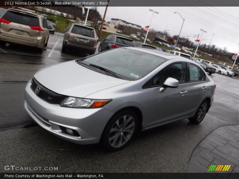 Alabaster Silver Metallic / Black 2012 Honda Civic Si Sedan