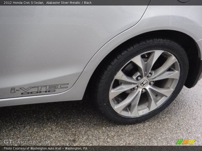 Alabaster Silver Metallic / Black 2012 Honda Civic Si Sedan