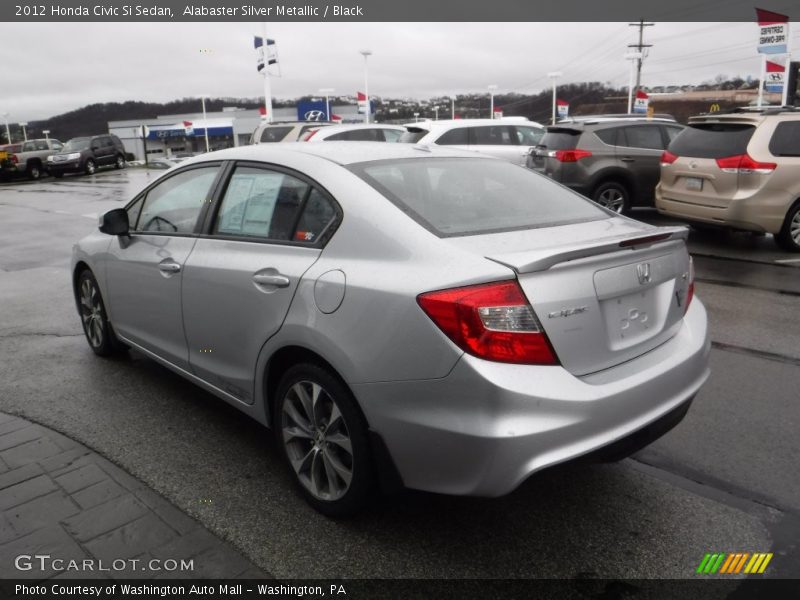 Alabaster Silver Metallic / Black 2012 Honda Civic Si Sedan