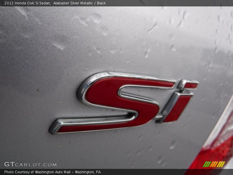 Alabaster Silver Metallic / Black 2012 Honda Civic Si Sedan