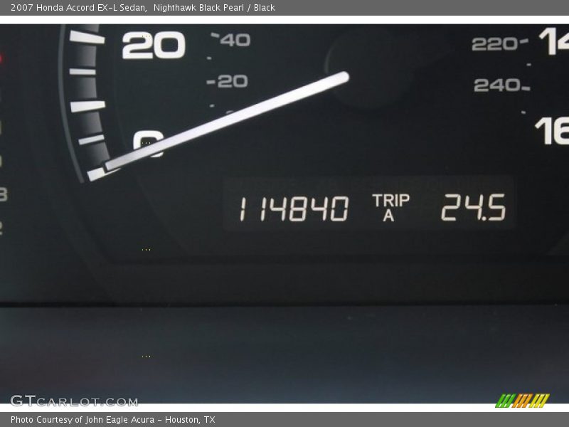 Nighthawk Black Pearl / Black 2007 Honda Accord EX-L Sedan