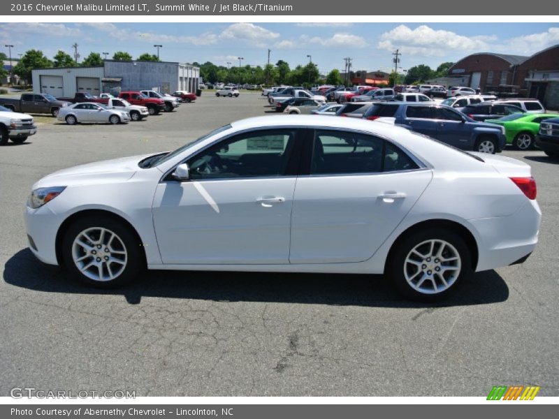 Summit White / Jet Black/Titanium 2016 Chevrolet Malibu Limited LT